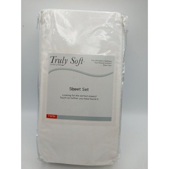Truly Soft Sheet Set Ivory Twin - Picture 1 of 6